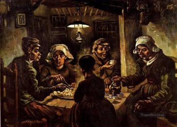 Los comedores de patatas Vincent van Gogh Pinturas al óleo